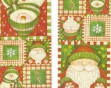 Weihnachtsmann & Schneemann - Father Christmas & Snowman - Père Noël et bonhomme de neige