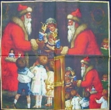 Weihnachtsmann mit Kindern - Father Christmas with children - Père Noël avec les enfants