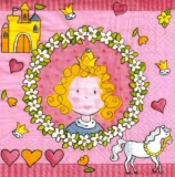 Kleine Prinzessin mit Schloß & Pferd