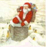 Weihnchtsmann über den Dächern der Stadt - Santa Claus over the roofs of the city - Le Père Noël sur les toits de la ville
