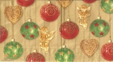Weihnachtskugel, Herzen & goldenen Engel - Christmas ornaments with hearts and golden angels -Boule de Noël, le cœur et dor anges