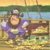 Pirat mit Schatz