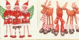 3 Rentiere & 3 Engel - Funny Elks & Angels - 3 rennes et 3 anges